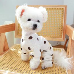 Dog Apparel Pyjamas Jumpsuit Winter Pet Outfits Rompers Yorkie Pomeranian Poodle Bichon Schnauzer Clothes Puppy Clothing Costumes