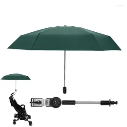 Stroller Parts Clip On Umbrella For 360 Adjustable Sun Shade With Clamp Pushchair Parasol UPF 50 Chair Clip-on