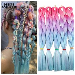 Desire for Hair 5Packs Synthetic Braiding Hair Christmas Colors Mix Tinsel Glitter Green Synthetic Hair Jumbo Braids 240430