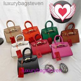 Luxury Counter Quality Hremms Birkks Designer Bags New Bag for Women Sweet Simple Fashionable and Atmospheric Small Square with with Real Logo