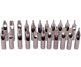 High Quality 22PCS 304 Stainless Steel Tattoo Tips Kit Tattoo Nozzle Tips Mix Set For s Accessories1807617