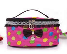 New Makeup Cosmetic Bags Retro Beauty Wash Case Zipper Handbag Makeup Bags7410008