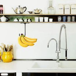Hooks Under Cabinet Banana Hook Hanger Keep Bananas Fresh Hanging With Pre-drilled Holes For Dinning Room Home Desktop