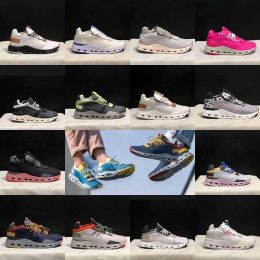 2024 Oon Nova Form Running Shoes Women MEN Onscloud RUN Sneakers Trainer Cloudrunner All-day Performance Swiss Engineering Tec low Lace Up Mesh Runners Undyed White