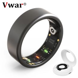 Nova Pro Smart Ring with Charger Box Steel Shell Health Monitoring IP68 Waterproof Multi-sport Modes 240422