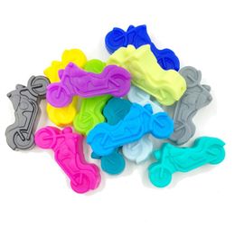 50pcslot Special Teething Motorcycle Silicone Beads Real Food Grade Baby Chewing Bead Loose for DIY Nursing Infant Jewelry2453823