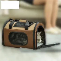 Cat Carriers Pet Go Out Bag Foldable Dog Backpack Teddy Portable Cage