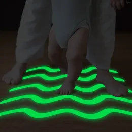 Bath Mats Bathroom 24PC Slip Pad Stairs Fluorescent Luminous -Slip Reflective Strip Home Decor Packing Tape Clear