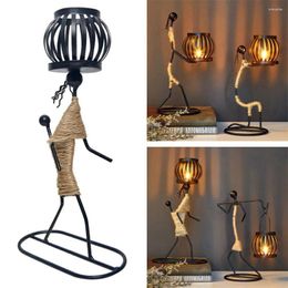 Candle Holders Fashion Christmas Art Table Decor Figurines Candlestick Holder Candleholders Abstract Character Sculpture