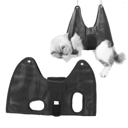 Dog Apparel Pet Grooming Hammock Small Animal Sling Black Helper For Nail Trimming Clipping