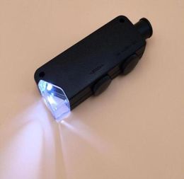 60x100x Illuminated Zoom Pocket Microscope with LED Light Glass Microscope Lupas De Dumento Loupe 201771062974362577