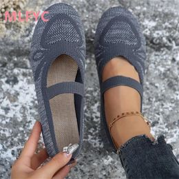 Casual Shoes Summer Sandals Cloth Women's Breathable Mesh Soft Sole Black Work Comfortable Single Mujer