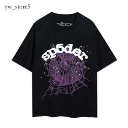 Пауки Sp5ders Дизайнер T 2024 Summer for Men and Women Graphic Tee Clothing 555 Tshirt Pink Black White Young Thug 55555 Рубашка 8C02