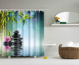 high quality SPA Waterproof Shower Curtain Digital Printing Bathroom Decoration Shocking Landscape Shower Curtains 180180 CM8643413