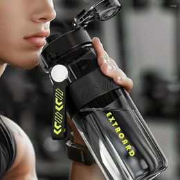 Water Bottles Sports Bottle 850ml With Straw For Gym Fitness Outdoor Bpa Free Leak Proof 2-in-1 Men