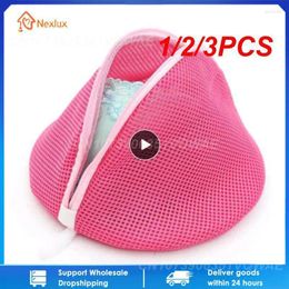 Laundry Bags 1/2/3PCS Triangle Bra Wash Bag Lady Women Underwear Washing Machine Protection Net Mesh Lingerie Hosiery