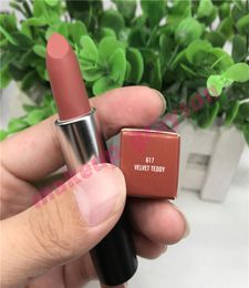 Top quality 42 Color Collection 3g Matte Lipstick VELVET TEDDY HONEY LOVE BUBBLEGUM CANDY YUM YUM ANGEL MYTH MOCHA sweet smell1478618