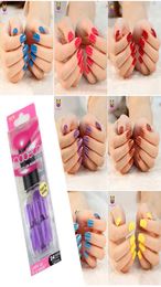 Belen 10 Colors False Nails Tips Press On Manicure Gel Polish False Tips Nail Art Design Short Length Artificial Nails Extension Y9276537