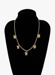 Butterfly Necklace earrings jewelry sets gold chains necklace chokers women necklace fashioin jewelry will and sandy gift 3802041431815
