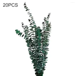 Decorative Flowers Long Term Preservation Artificial Eucalyptus Stem Unique Smell DIY Practical Dining Table Decoration Faux Leaves