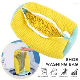 Laundry Bags Shoe Washing Bag For Machine Fluffy Fibres Keep 360° Wrap-around Cleaning Anti-deformation Reusable