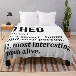 Blankets Theo Name Definition Throw Blanket Decorative Bed Sofa Softest