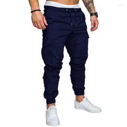 Men's Pants 2024 Workwear Multi-pocket Leggings Trousers Woven Fabric Casual Streetwear Men