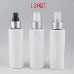 Storage Bottles 120ML White Empty Plastic Spray Pump 120CC Toner / Makeup Travel Water Sub-bottling Cosmetic Container ( 40 PC/Lot )