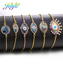 Charm Bracelets Juya Fashion Adjustable Chains Charms Shell Supplies For Women Greek Eye Hamsa Fatima Whole4669608