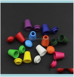 Other Cufflinks Tie Clasps Tacks Jewelry 200Pcs Cord Ends Bell Stopper With Lid Lock Colorful Plastic Toggle Clip For Paracord Clo2739099