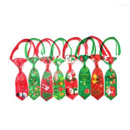 Dog Apparel 50/100 Pcs Christmas Pet Grooming Product Handmade Puppy Bowties Necktie Xmas Party Accessories Bows Tie