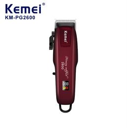 Epacket Kemei KM-PG2600 professional fades for men blending hair clipper cord cordless electric cutter machine rechargeable V237q1879504