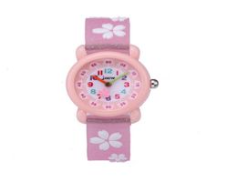 Factory Whole JNEW Brand Quartz Childrens Watch Loverly Cartoon Boys Girls Students Watches Silicone Band Candy Colour Wristwa6245538