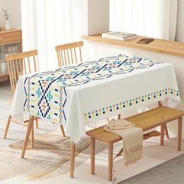 Table Cloth Oil Resistant Waterproof And Scald Cotton Linen Coffee Mat Rectangular Desk Ins Style