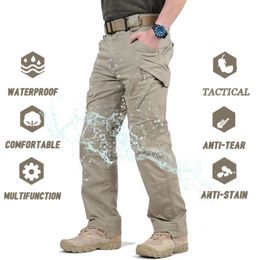 IX9 City Military Tactical Pants Men SWAT Combat Army Casual Hiking Outdoors Trousers Cargo Waterproof 240430