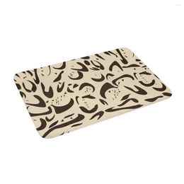 Carpets Clouded Leopard Fur 24" X 16" Non Slip Absorbent Memory Foam Bath Mat For Home Decor/Kitchen/Entry/Indoor/Outdoor/Living Room