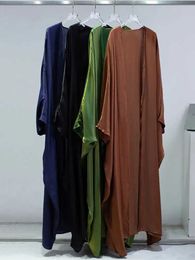 Ethnic Clothing Ramadan Kimono Dubai Abaya Kaftan Saudi Arabia Turkey Islam Muslim Dress Prayer Clothes Abayas For Women Robe Femme Musulmane T240510MAFR