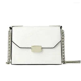 Shoulder Bags Women White Handbag Crossbody Designer Cocrodile Printed Leather Ladies Chain Bag