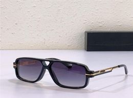 Women Cat Eye Kong Sunglasses Black Gold Mirrored Sunglasses unisex New with case NUMC22042048248847