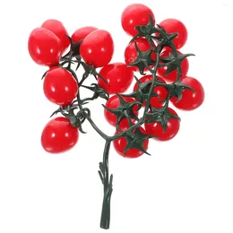 Party Decoration Simulated Cherry Tomatoes Artificial Pendant Fake Decor Decorate Home Lifelike Fruit Pvc Simulation Child