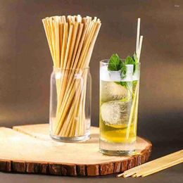 Disposable Cups Straws 100 Pcs 21cm Plastic Straw Bendable White Individual Packaging For Birthday Wedding Party Cocktail Night Kitchen T9B4