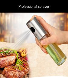 100ml Glass Oil Sprayer Olive Pump Silver Stainless Steel Spray Oil Bottle Sprayer Can Jar Pot Tool Can Pot Oil Sprayer4650506