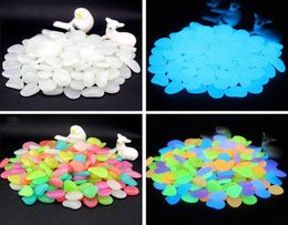 50 pcpack Luminous Stone Fluorescent Aquarium Pebbles Fish Tank Garden Decoration Luminous Stone 7972443