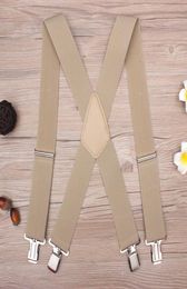 130cm Plus size Suspenders For Heavy duty Men Pants With 4 Strong Clips 5cm Wide Braces With XBack Trousers Man Braces Strap T2009965145