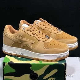 Designer Low Men Casual Shoes Bapestar Sk8 Stas Color Camo Bapestaesi Combo Bathing Pink Patent Trainers Leather APES Green Black White Women Sneakers 978 497