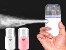 5 Colour USB Rechargeable 30ml Nano Mist Sprayer Mini Handheld Summer Moisturing Facial Steamer Face Steamer Humidifier Mist Spray 4377102