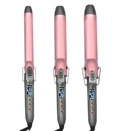 LCD Temperature Adjustment Ceramic Hair Curler Professional Curling Irons Wand Wavers Roller Beauty Styling Tools 240425