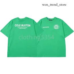 Cole Buxton CB Shirt Mens Designer T Shirt Men Fashion Streetwear Short CB Cole Buxton LOGO Oversized Loose Camiseta Cotton Green Clo 101