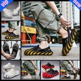 Painted Five Claw Golden Dragon EVA Hole Shoes with a Feet Feeling Thick Sole Sandals Beach Men's Shoes Toe Wrap Breathable Slippers 2024 40-45 soft sneaker