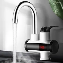 Kitchen Faucets Instant Electric Water Heater Temperature Display With LED Plug Faucet